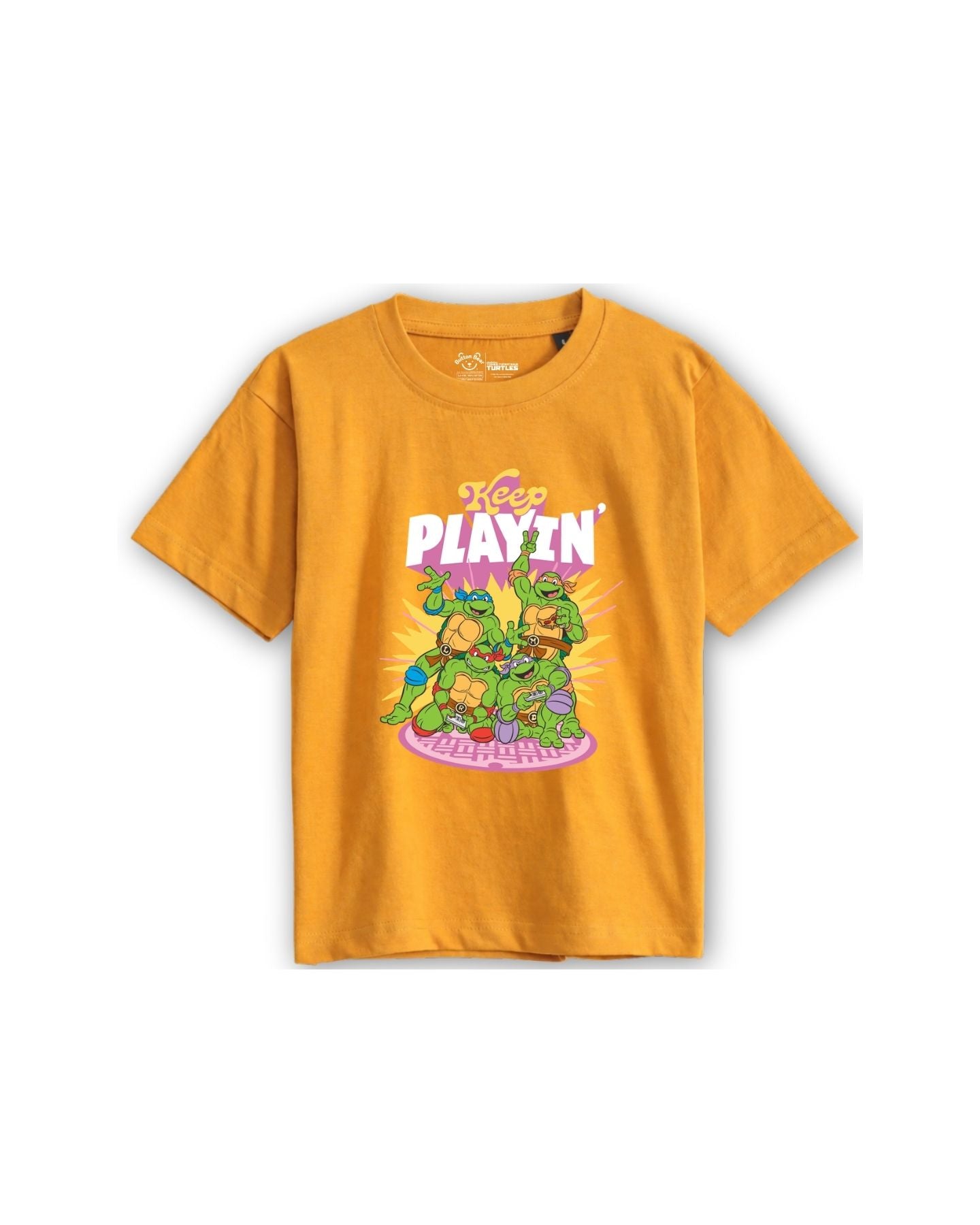 Teenage Mutant Ninja Turtles "Keep Playin'" Graphic Printed Cotton T-Shirt & Shorts Set