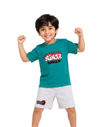 Teenage Mutant Ninja Turtles Ninja Tough Graphic Printed Cotton T-Shirt & Shorts Set