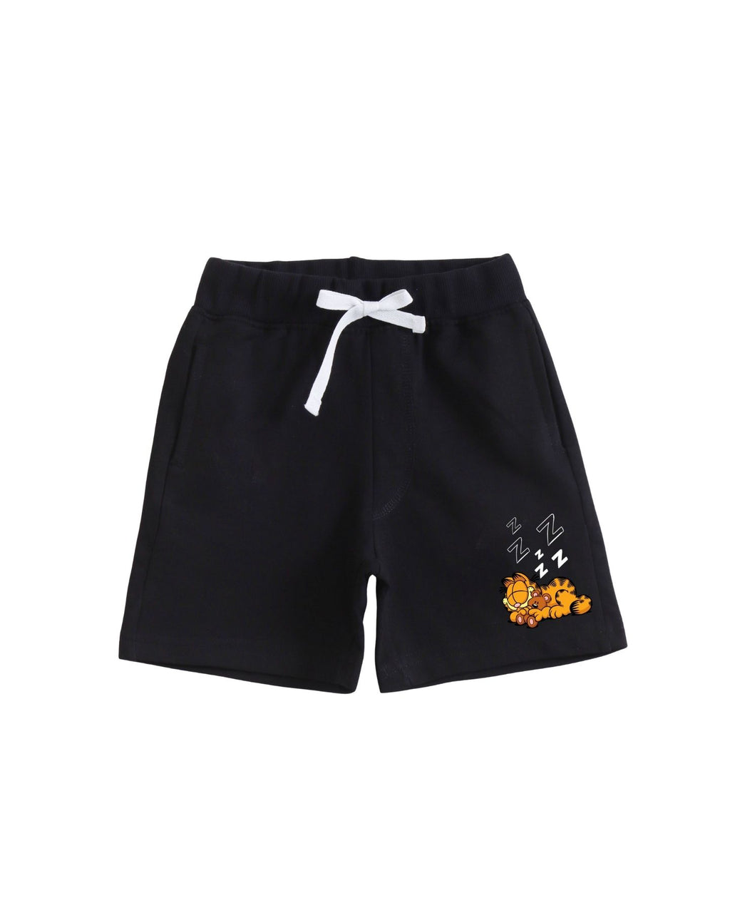 Garfield Eat Sleep Repeat Graphic Printed Cotton T-Shirt & Shorts Set