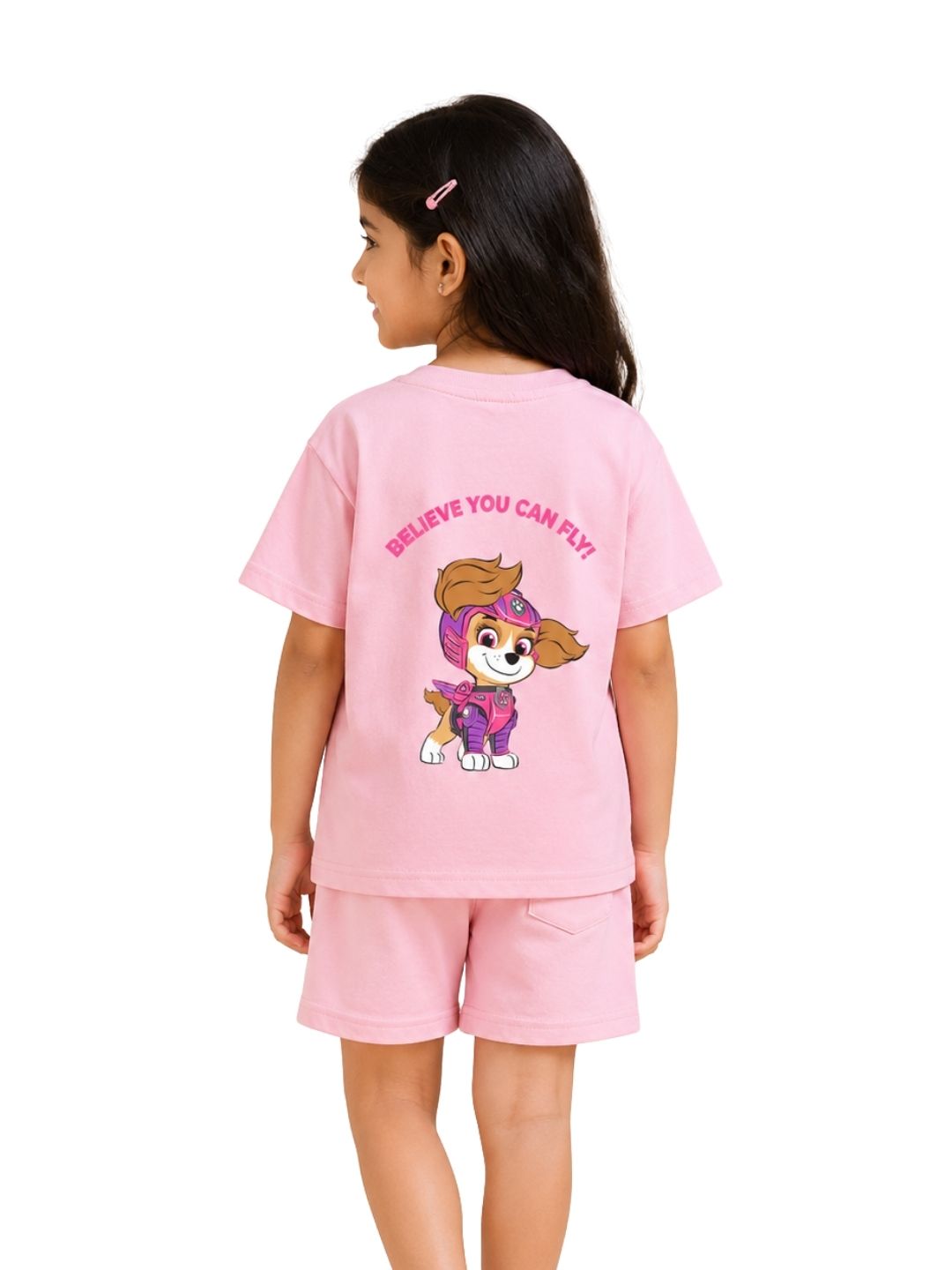 Pink Paw Patrol Skye “Brave Like Skye” Cartoon Co-Ord Set for Girls