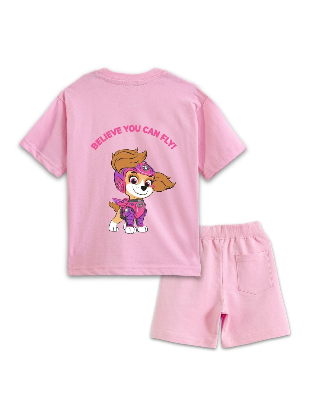 Pink Paw Patrol Skye “Brave Like Skye” Cartoon Co-Ord Set for Girls