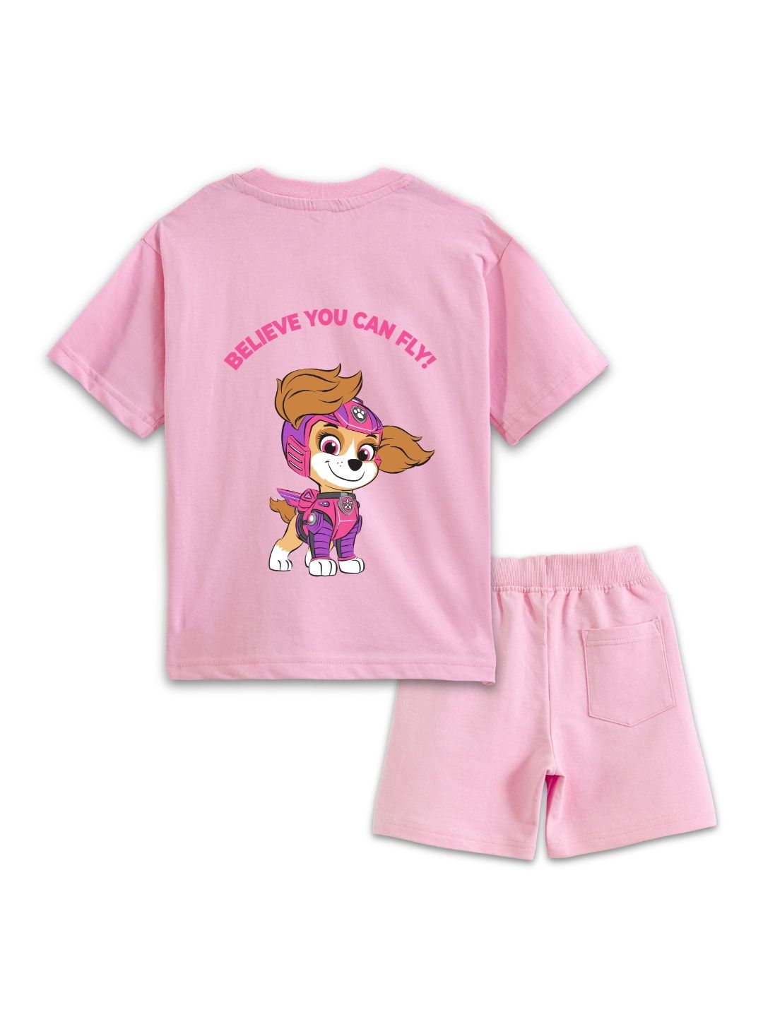 Pink Paw Patrol Skye “Brave Like Skye” Cartoon Co-Ord Set for Girls