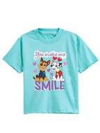 Aqua Blue Paw Patrol “You Make Me Smile” Friendship Co-Ord Set for Girls
