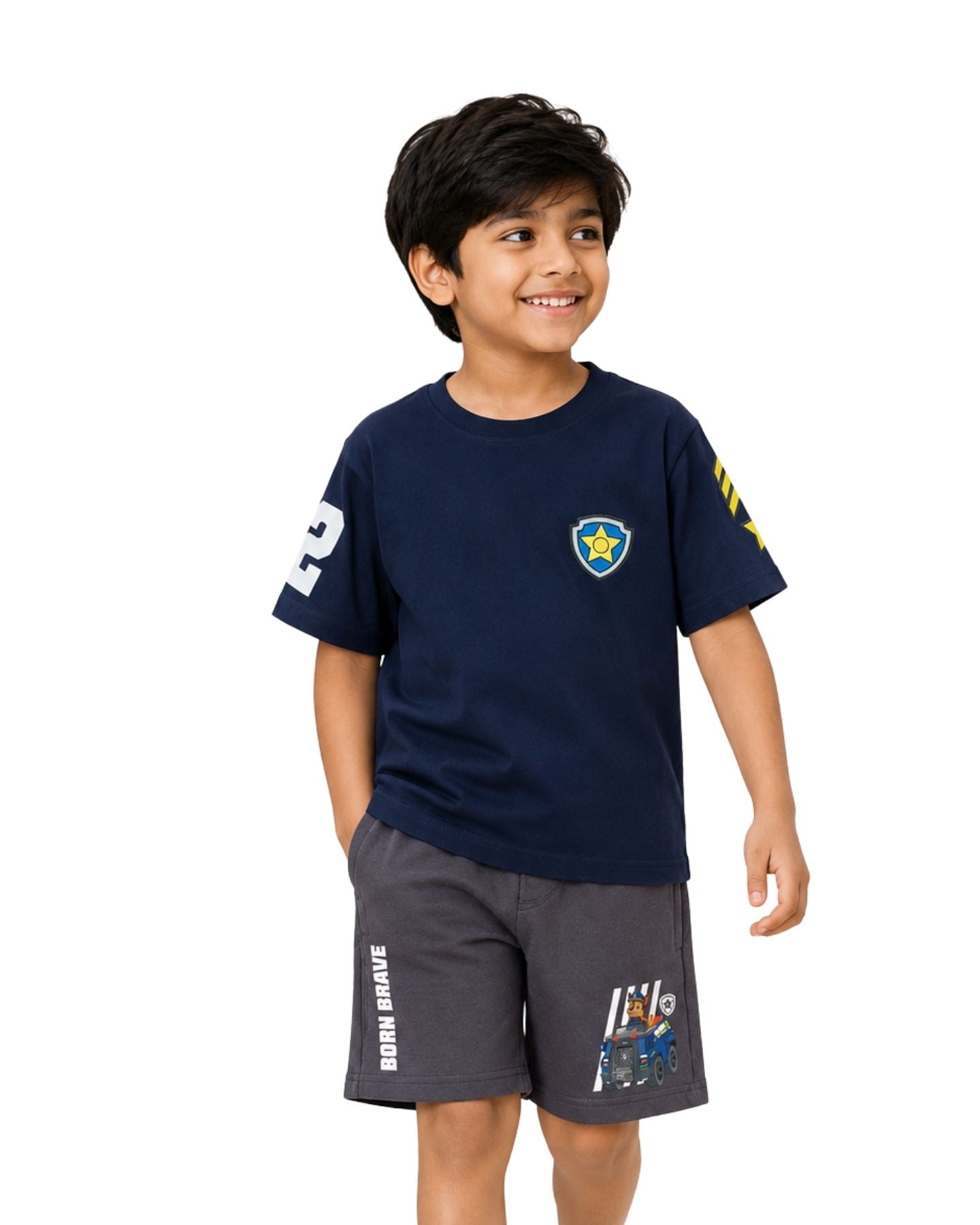 Navy Blue Paw Patrol Chase Brave Patrol Boys Co-ord Set