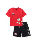 Paw Patrol Marshall Graphic Printed Cotton T-Shirt & Shorts Set