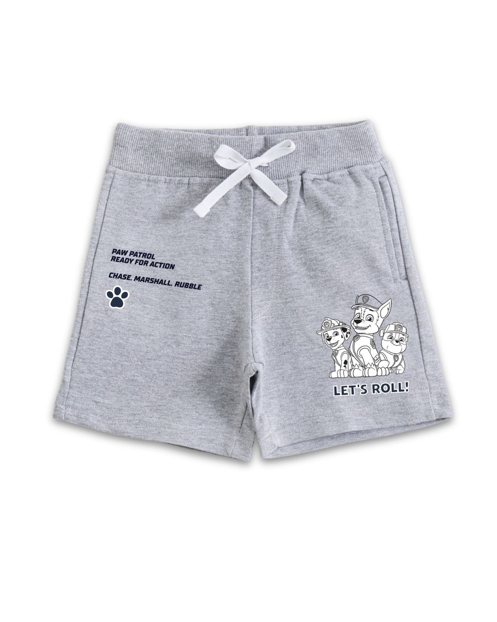 Paw Patrol Lets Roll Graphic Printed Cotton T-Shirt & Shorts Set