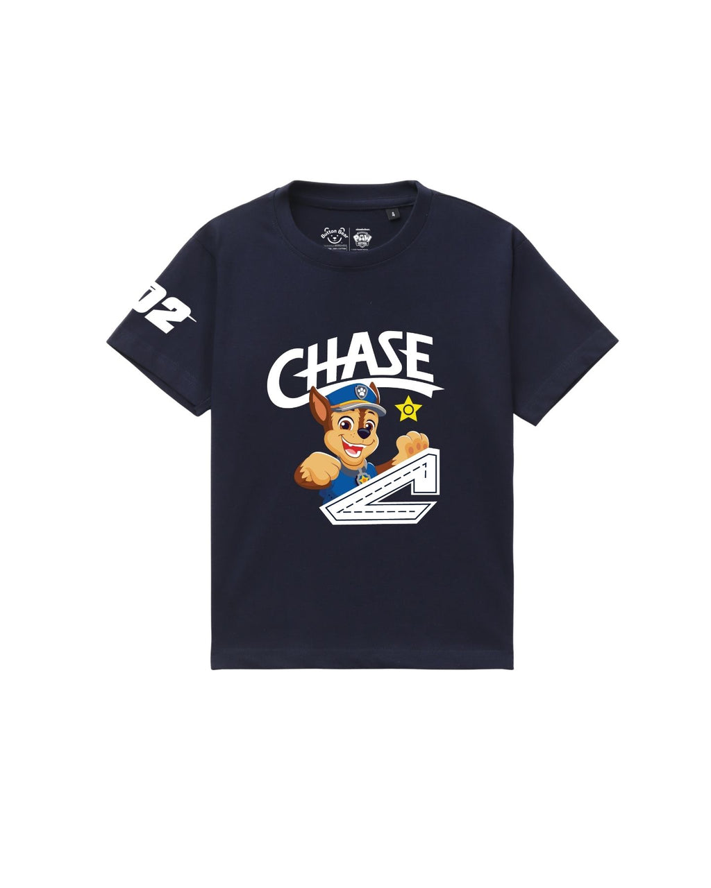 Paw Patrol Chase Racing Pups Graphic Printed Cotton T-Shirt & Shorts Set