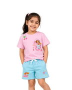 Paw Patrol Girls Cotton T-Shirt & Shorts Set