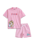 Paw Patrol Skye Girls Cotton T-Shirt & Shorts Set