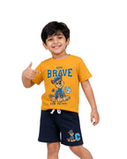Paw Patrol Chase Boys Cotton T-Shirt & Shorts Set