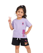 Paw Patrol Skye Girls Cotton T-Shirt & Shorts Set