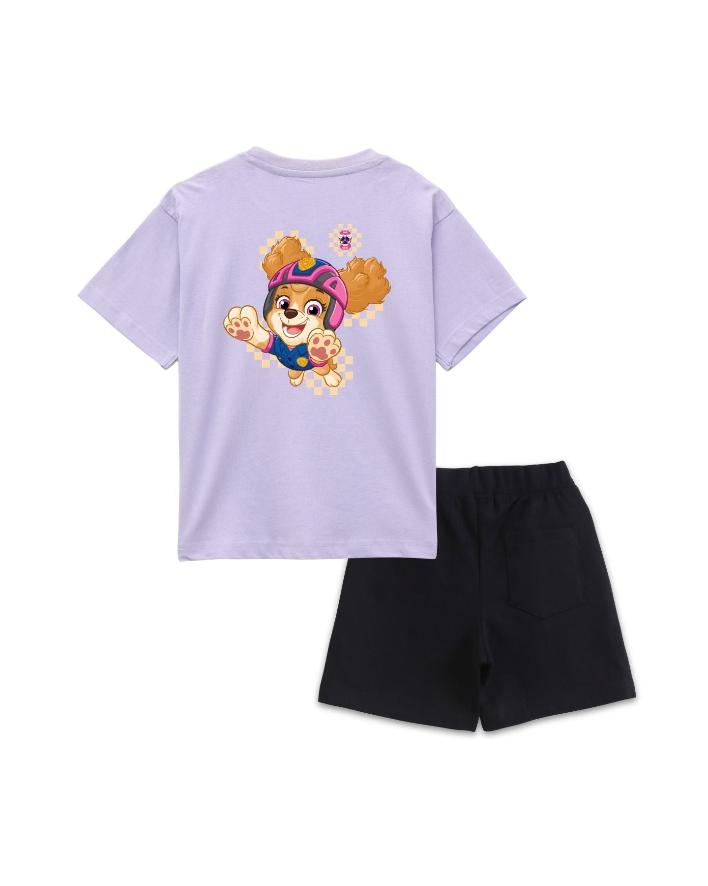 Paw Patrol Skye Girls Cotton T-Shirt & Shorts Set