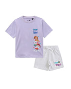 Paw Friends Girls Cotton T-Shirt & Shorts Set - Paw Patrol