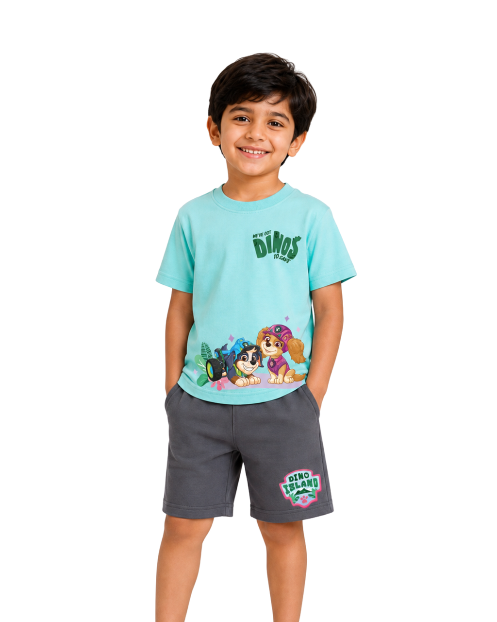 Dino Island Adventure Kids T-Shirt & Shorts Set – PAW Patrol® Dino Movie