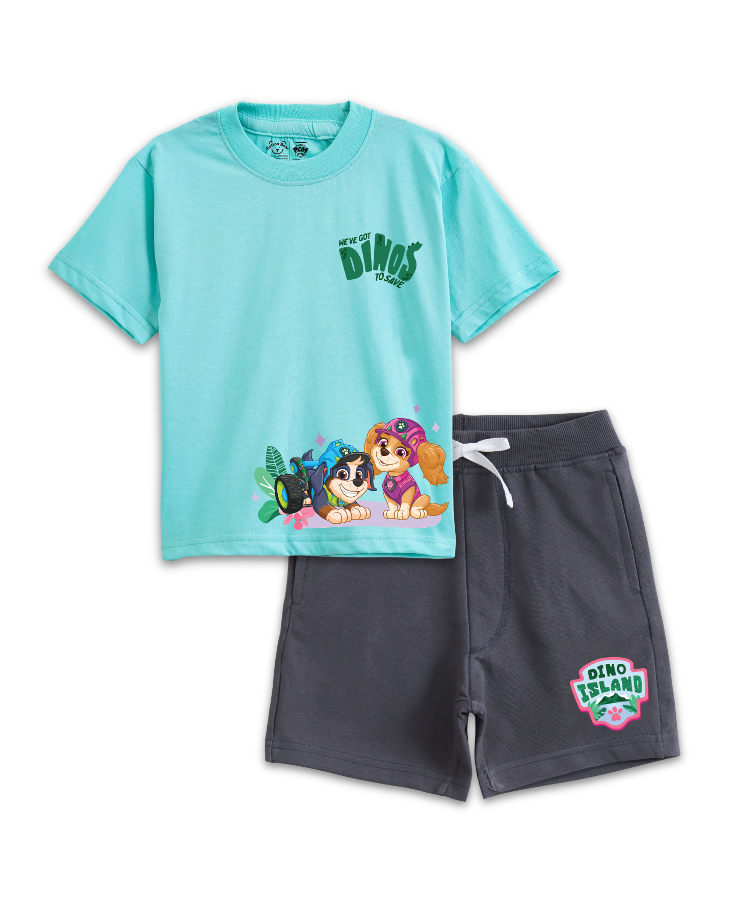 Dino Island Adventure Kids T-Shirt & Shorts Set – PAW Patrol® Dino Movie