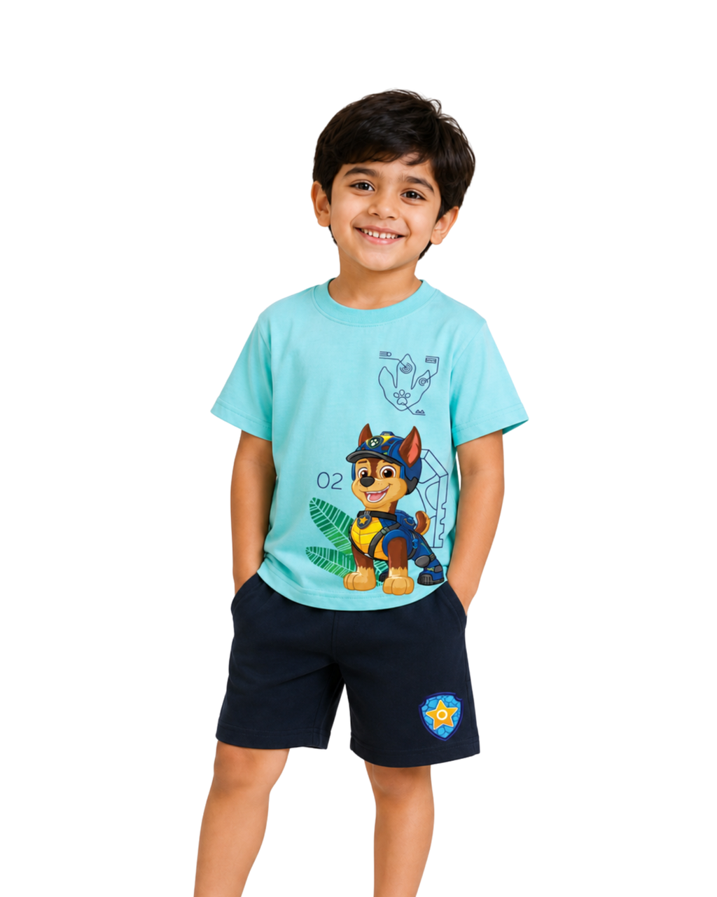 Chase Dino Explorer Graphic Kids T-Shirt & Shorts Set – PAW Patrol® Dino Movie