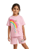 Pastel Pink SpongeBob “Follow The Rainbow” Fun Co-Ord Set for Kids