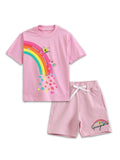 Pastel Pink SpongeBob “Follow The Rainbow” Fun Co-Ord Set for Kids