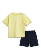 Pastel Yellow SpongeBob “I’m Little Dramatic” Cute Co-Ord Set for Girls