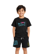 SpongeBob Look Fabulous Graphic Printed Cotton T-Shirt & Shorts Set
