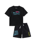 SpongeBob Look Fabulous Graphic Printed Cotton T-Shirt & Shorts Set