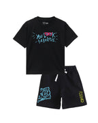 SpongeBob Look Fabulous Graphic Printed Cotton T-Shirt & Shorts Set