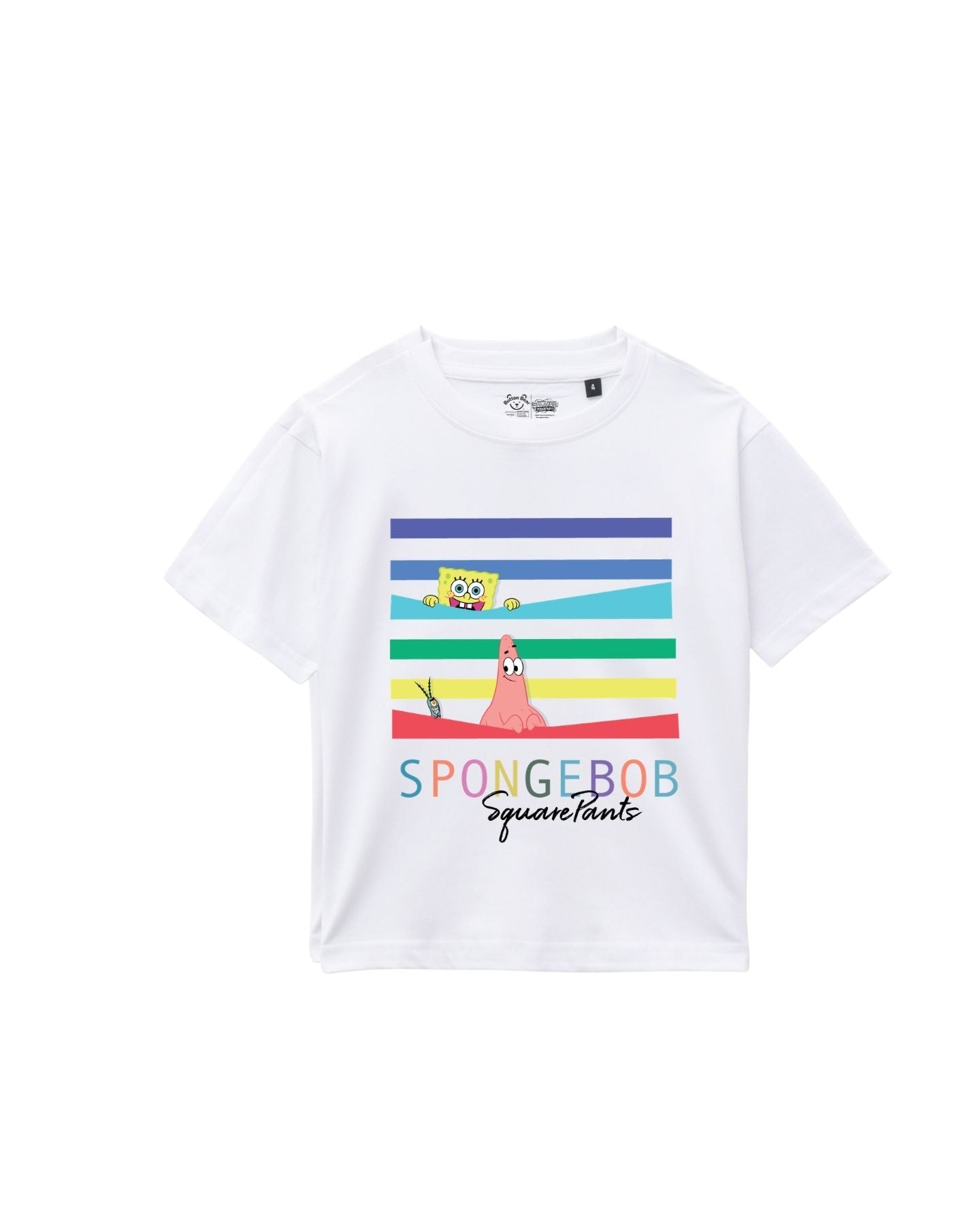 SpongeBob SquarePants Graphic Printed Cotton T-Shirt & Shorts Set
