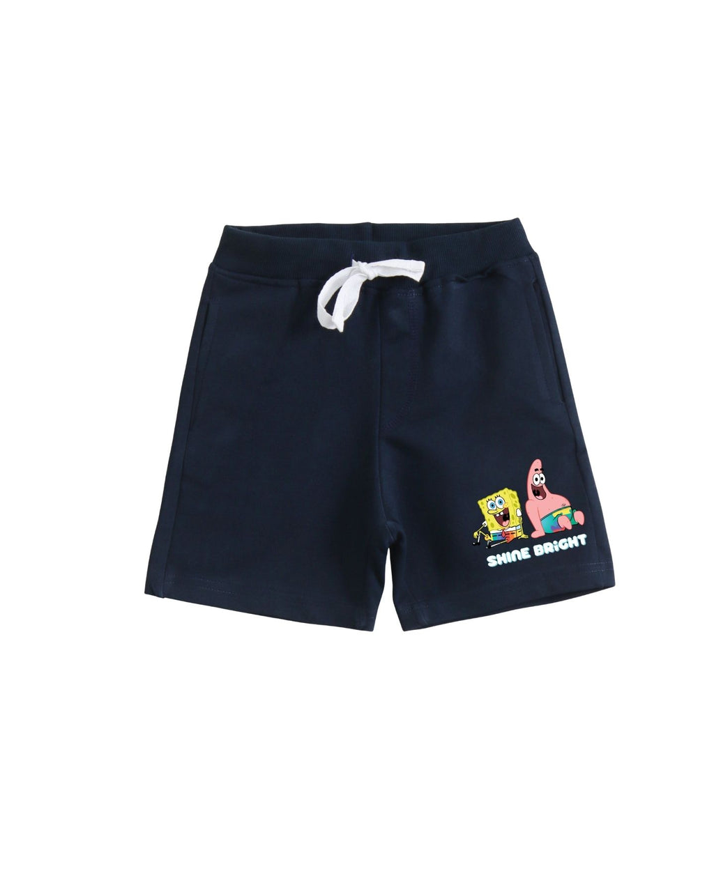 SpongeBob SquarePants Graphic Printed Cotton T-Shirt & Shorts Set