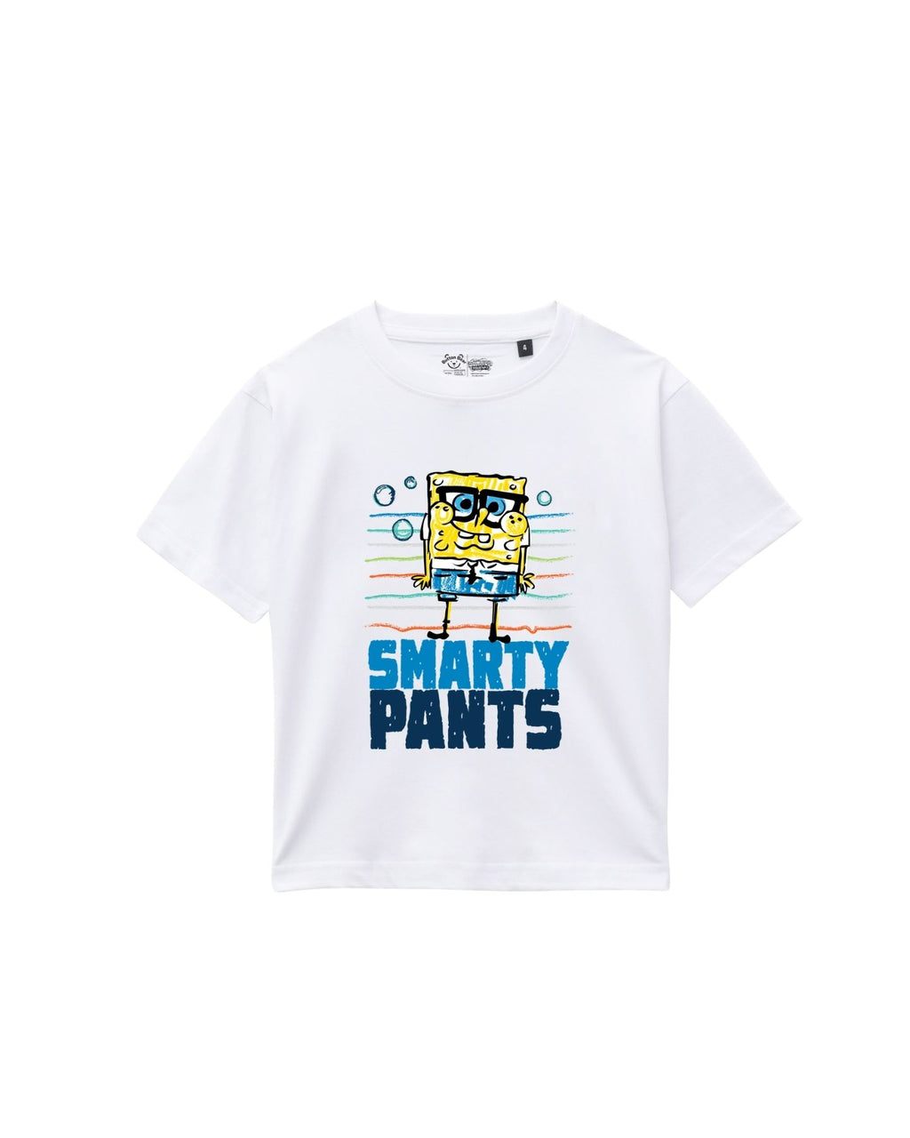 SpongeBob SquarePants "Smarty Pants" Graphic Printed Cotton T-Shirt & Shorts Set