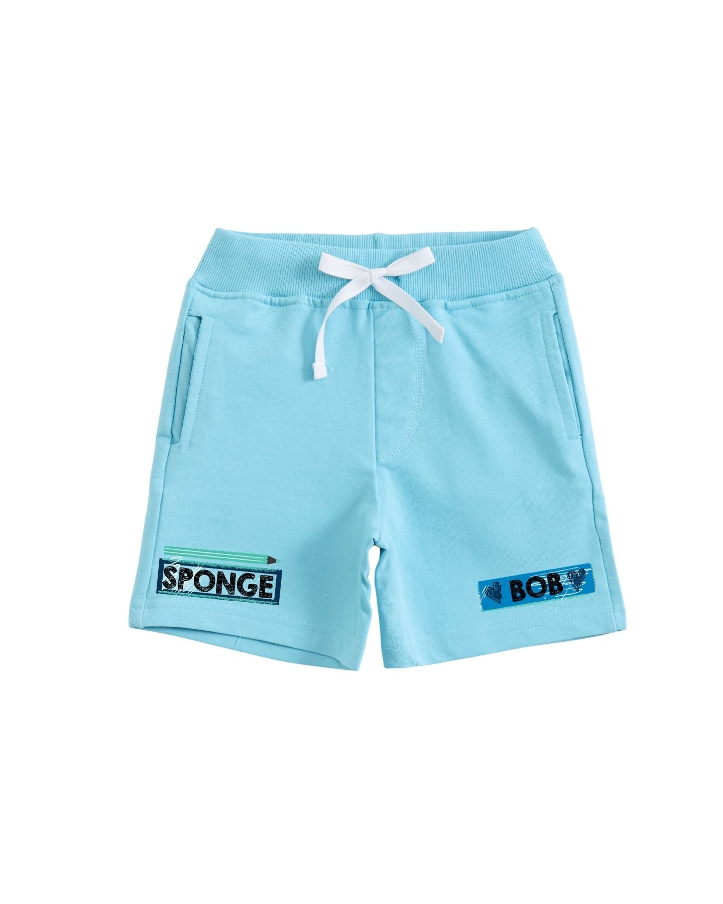 SpongeBob SquarePants "Smarty Pants" Graphic Printed Cotton T-Shirt & Shorts Set