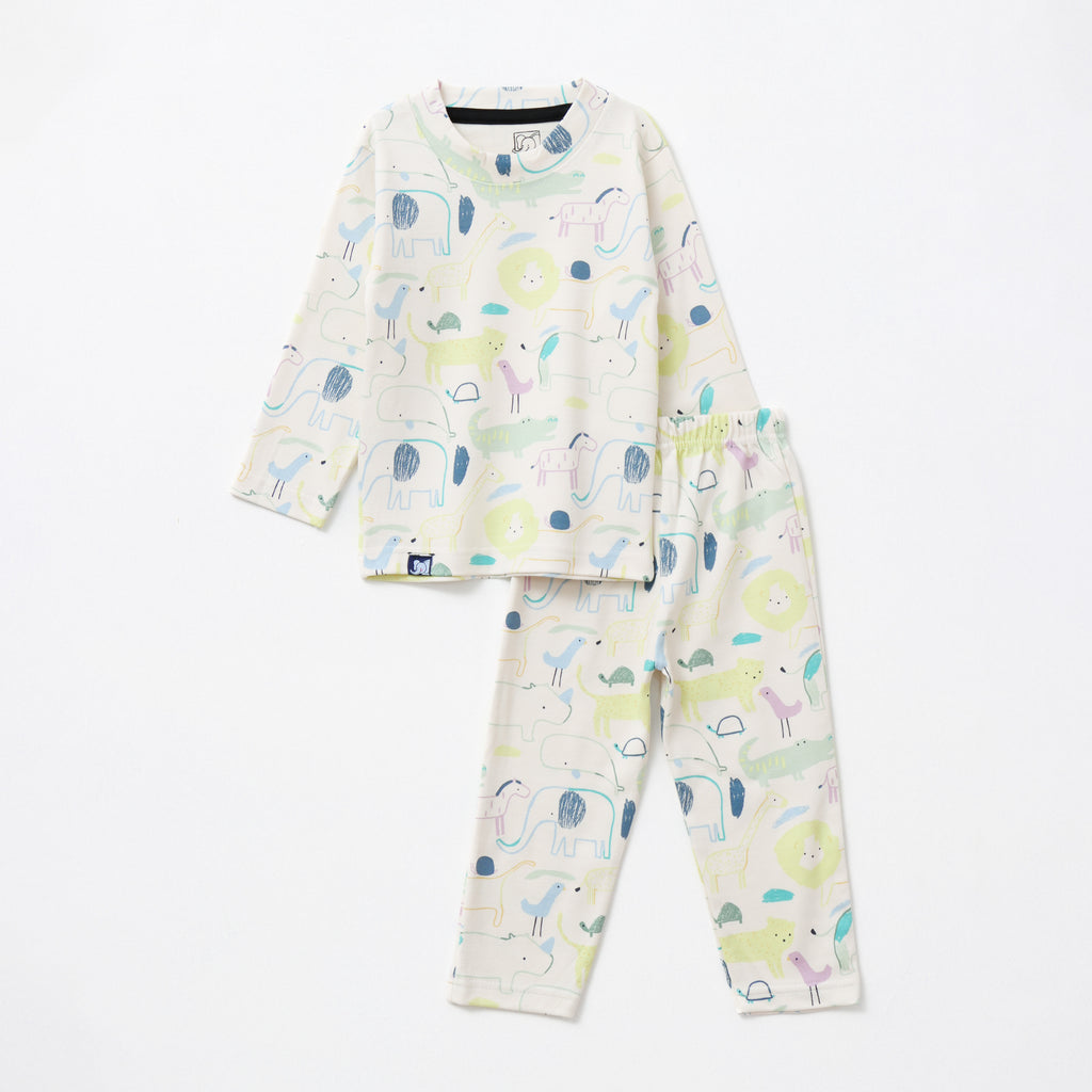 Jungle Animal Safari Print Kids Pyjama Set