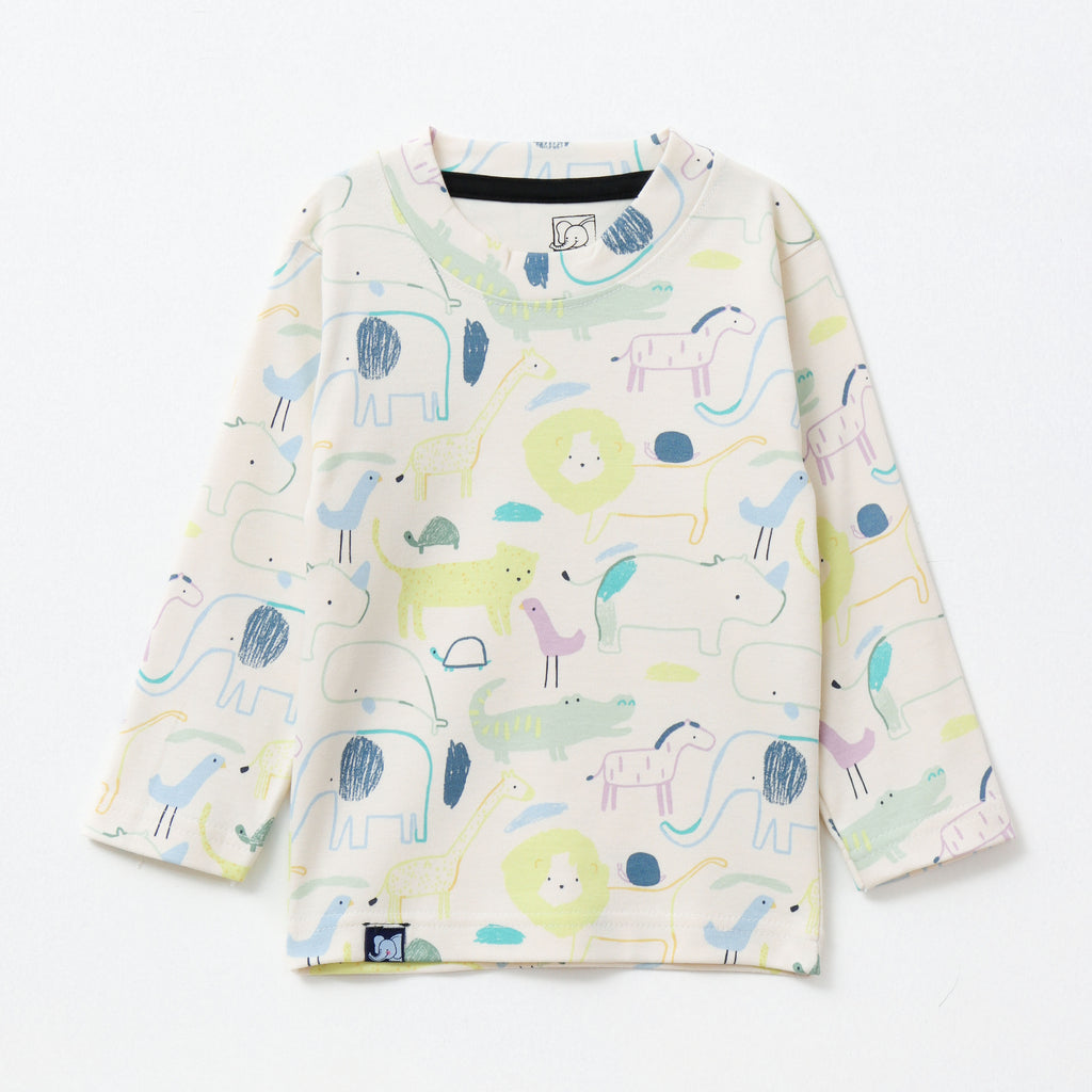 Jungle Animal Safari Print Kids Pyjama Set