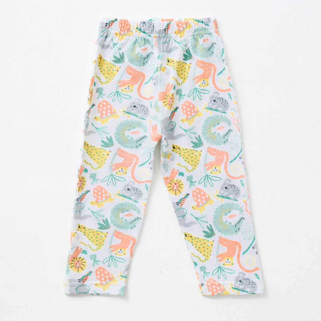Jungle Animals Playing Print Kids Pyjama Sets
