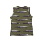 Kids Green Crocodile Printed Lounge Wear