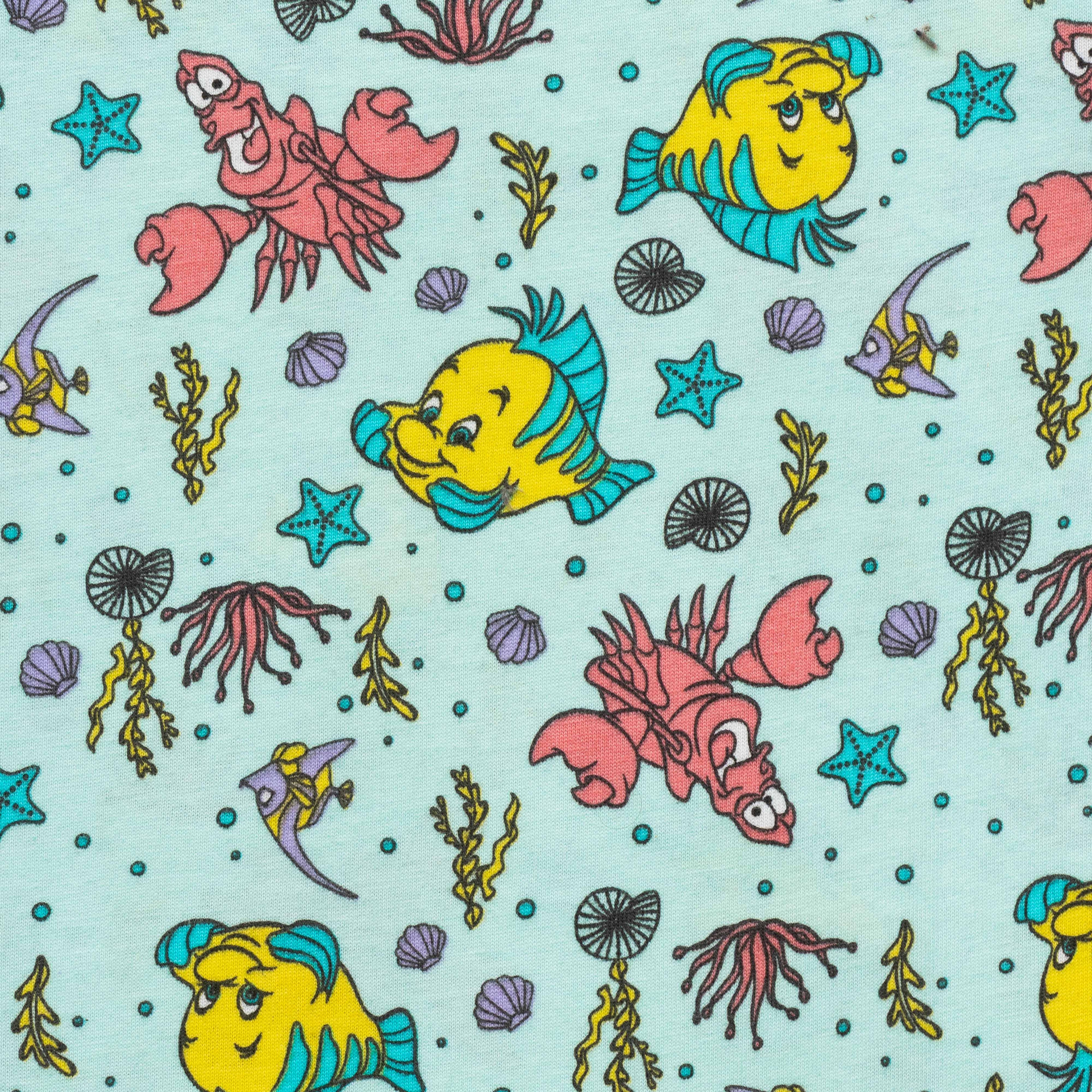 Kids Light Blue Sea World Printed Lounge Wear