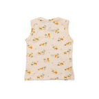 Kids Orange Wild Animal Printed Lounge Wear