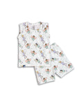 Kids White Fairy Printed Lounge Wear