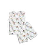 Kids White Fairy Printed Lounge Wear