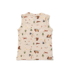 Kids Yellow Jungle Printed Lounge Wear