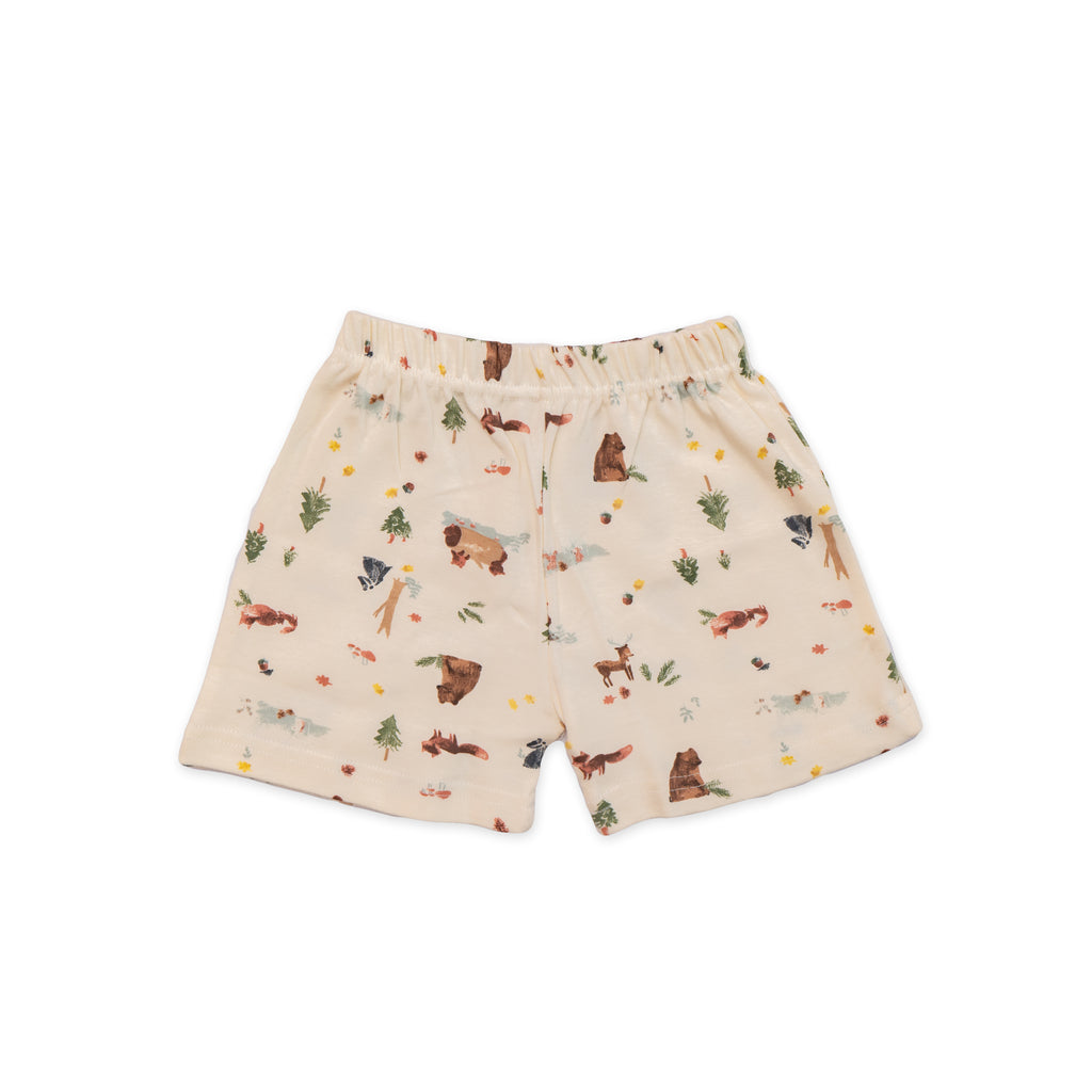 Kids Yellow Jungle Printed Lounge Wear