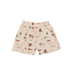 Kids Yellow Jungle Printed Lounge Wear