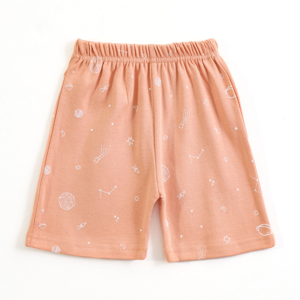 Kids Orange Galaxy Stars Lounge Wear