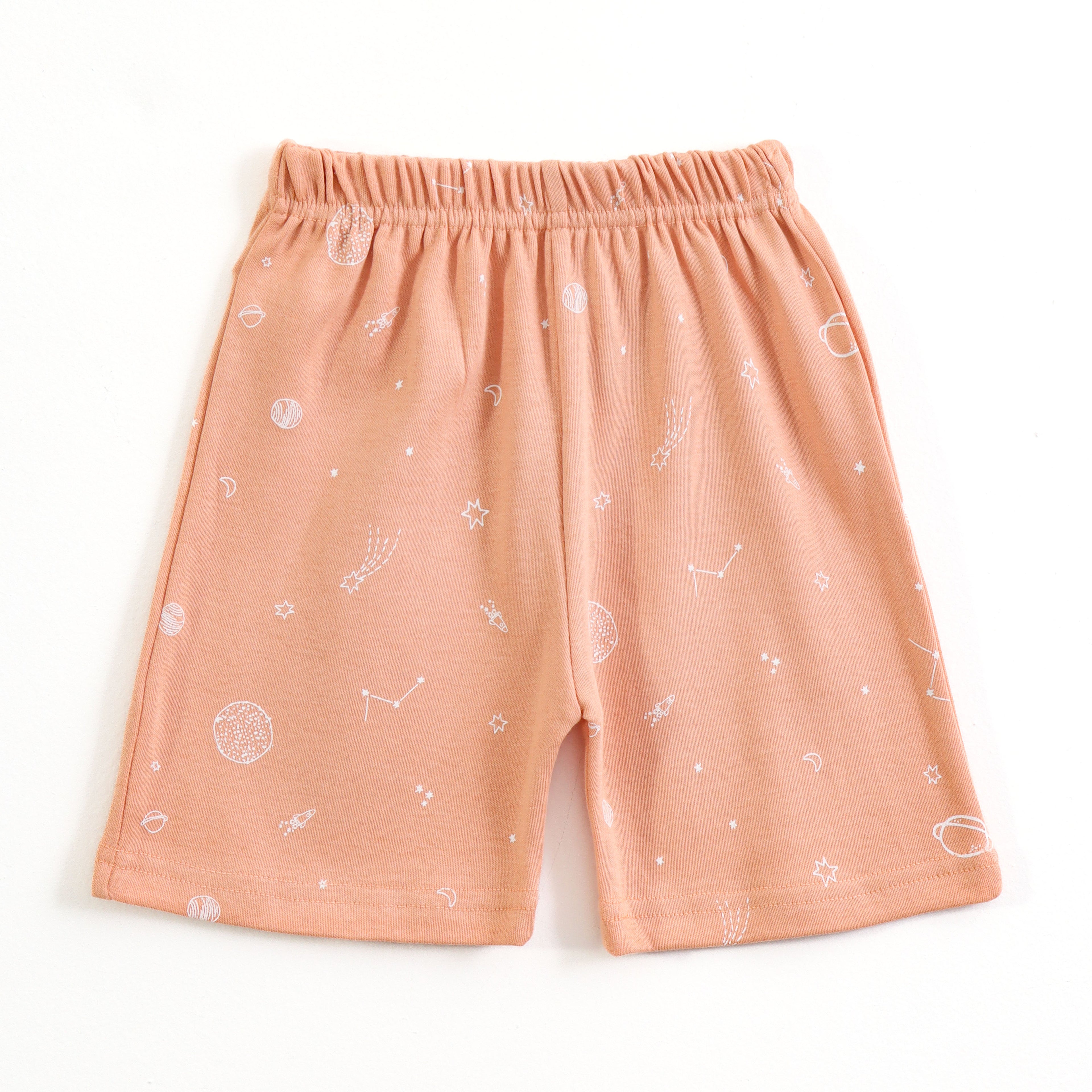 Kids Orange Galaxy Stars Lounge Wear