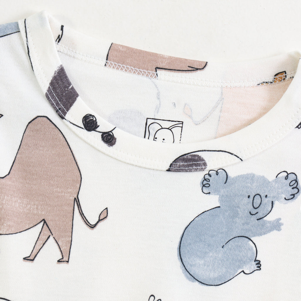 Kids Safari Animal Parade Lounge Wear Set