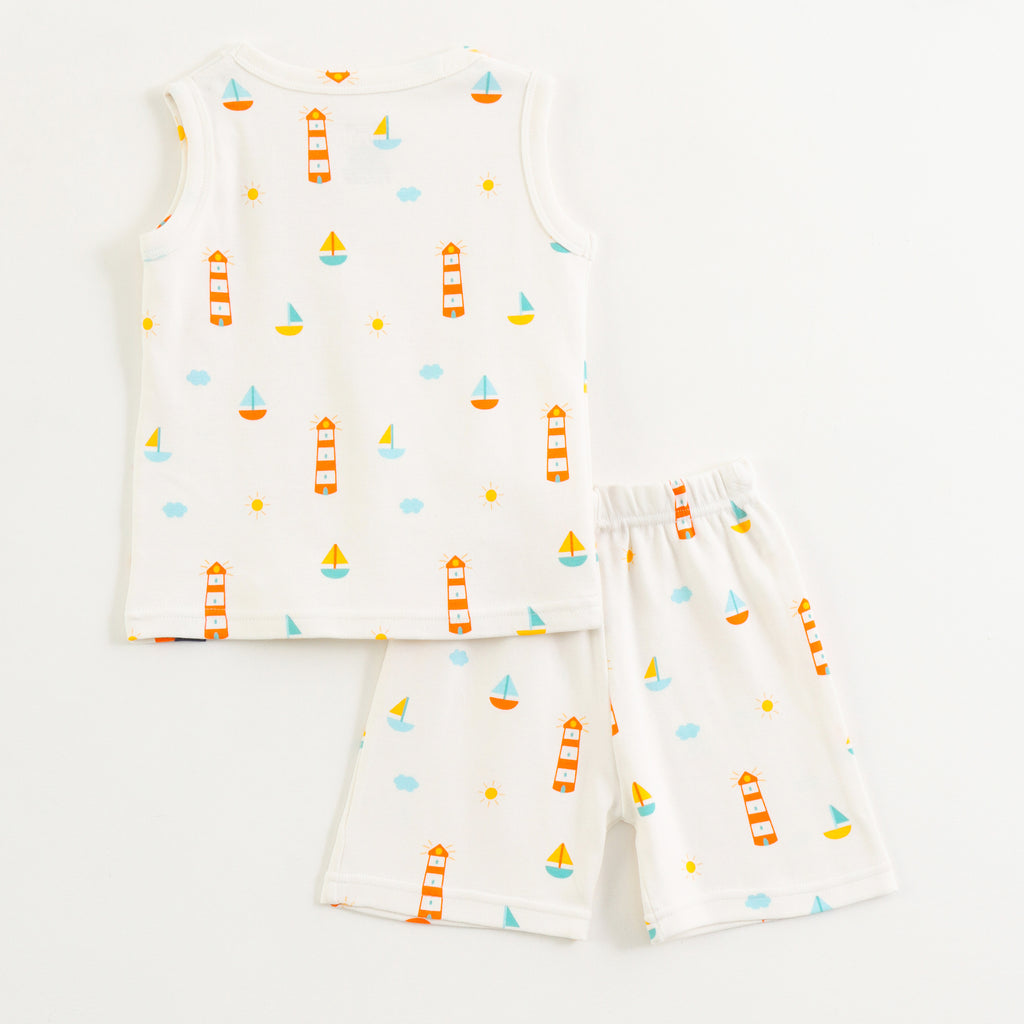 Kids Seaside Sailing Adventure Lounge Wear Set
