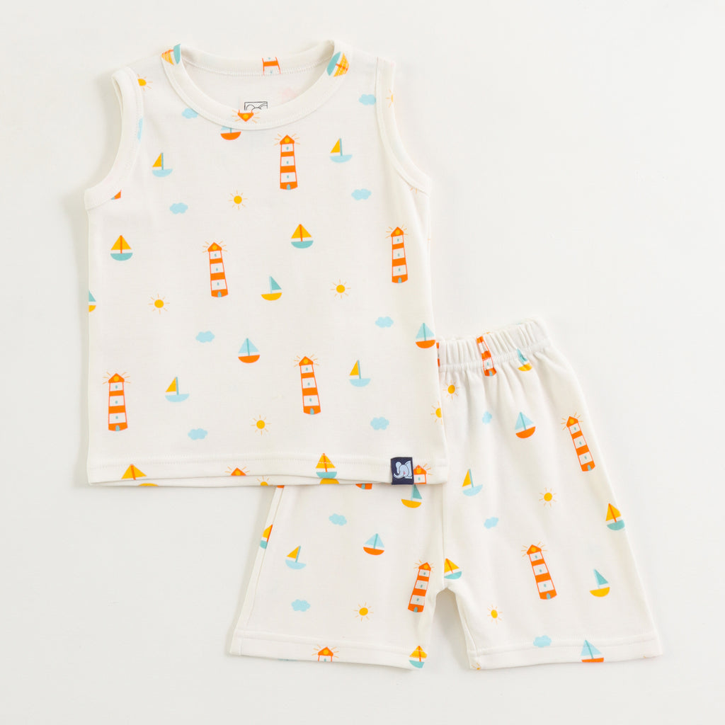 Kids Seaside Sailing Adventure Lounge Wear Set