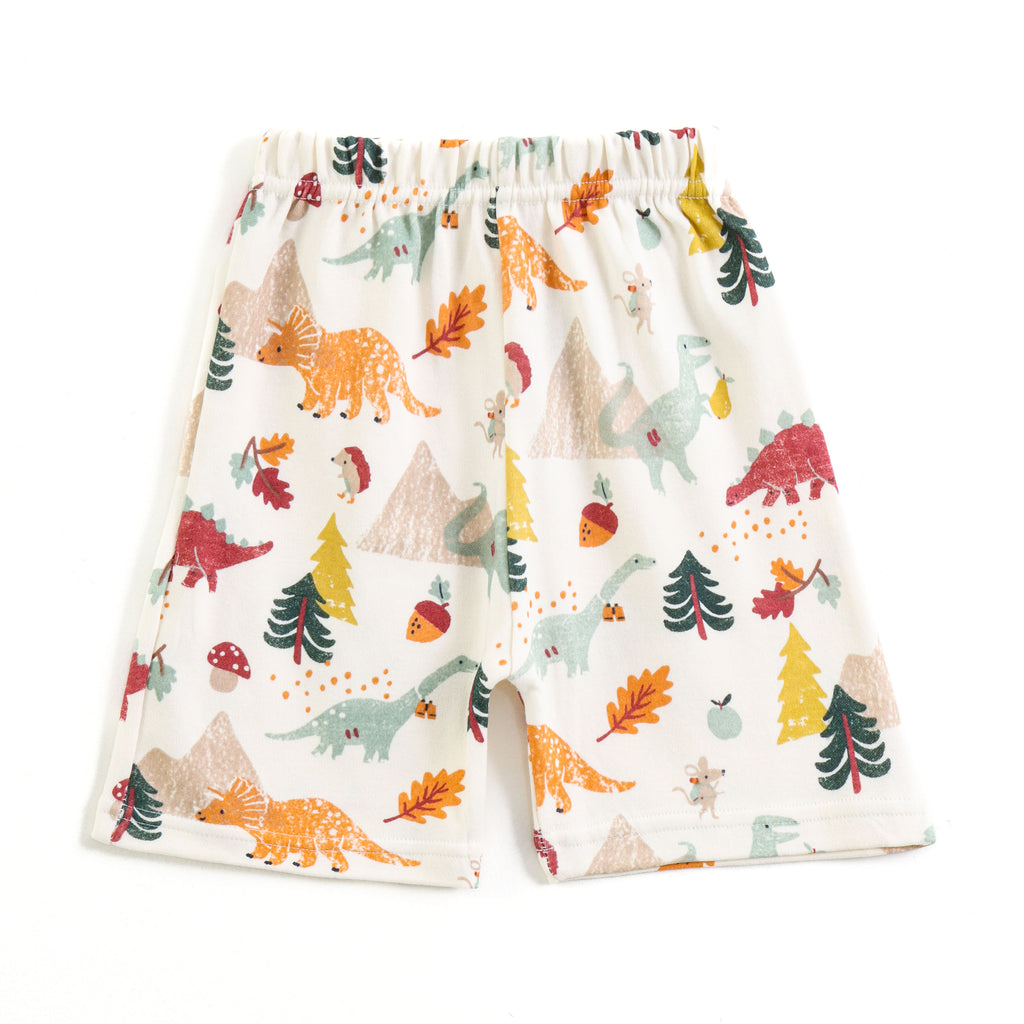 Kids Dino Adventure Roaming Cartoon Lounge Wear Set