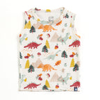 Kids Dino Adventure Roaming Cartoon Lounge Wear Set