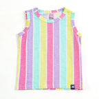 Kids Rainbow Stripe Fun Play Lounge Wear Set