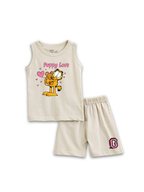 Garfield Hugging Teddy Puppy Love Cute Action Kids Lounge Wear